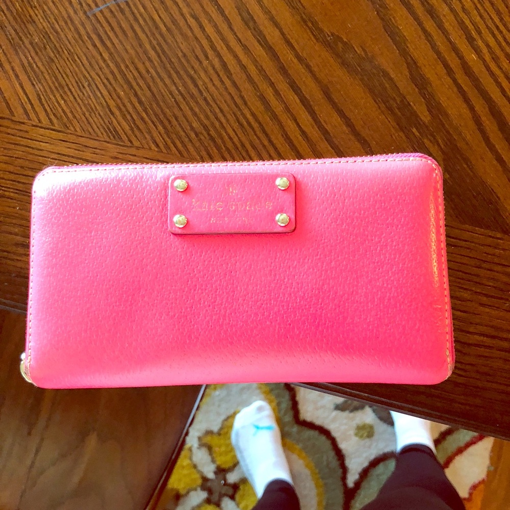 Kate spade bright pink wallet